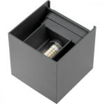 Masterled Kerti lámpa LED fali lámpa G9 kültéri lámpatest antracit felső/alsó állítható világítási szöggel, Kira (LVTOPR0540)