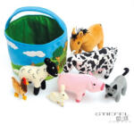 TTS Plüss farm állatok kosárral (TTS-EY04249)
