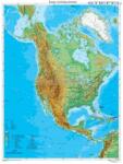 Stiefel Észak-Amerika domborzati térképe (100 x 140 cm) (D47477-L)