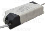 TRACON Fényerő-szabályozható meghajtó a LED-DL-12 panelekhez 220-240 V, 50 Hz, 12 W, 300 mA (DLDD12W) - kontaktor