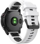 GIGAPACK GP-149190 Garmin Epix Pro (Gen2) 47mm / Fenix 7 Solar / Fenix 7 Sapphire 22mm fehér/fekete szilikon óraszíj (GP-149190)