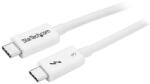 StarTech - THUNDERBOLT 3 Kábel - Fehér - 50CM (TBLT34MM50CW) (TBLT34MM50CW)