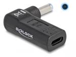 Delock 60004 Laptop töltőkábel adapter USB Type-C anya - HP 4, 5 x 3, 0 mm apa 90 fokban hajlított (60004)