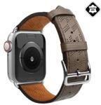 GIGAPACK GP-149379 Apple Watch Series 9 41mm / Watch Series 1 38mm / Watch Series 2 38mm sötétbarna bőr óraszíj (GP-149379)