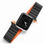 DUX DUCIS GP-122521 Apple Watch Series SE 2 40mm / Series 9 41mm / Series 8 41mm fekete/narancs szilikon óraszíj (GP-122521)