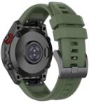 GIGAPACK GP-149207 Garmin Fenix 7S Solar / Fenix 7S Sapphire / Fenix 7S Pro Solar 20mm sötétzöld szilikon óraszíj (GP-149207)