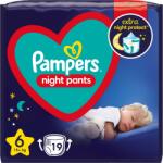 Pampers Night Pants Size 6 еднократни пелени гащички за нощ 13+ kg 19 бр