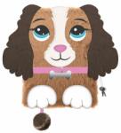 St. Majewski My little friend kutyás szőrmés kulcsos napló - A/5 - 96 lapos - Spániel (669415)