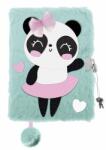 St. Majewski My little friend szőrmés kulcsos napló - A/5 - 96 lapos - Balerina Panda (669507)