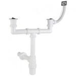 Styron Kétmedencés mosogató csőszifon+túlfolyó (ST-639-7) (STY-639-7)