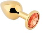 Passion Labs Dop Anal Metallic Buttplug, Large, Auriu/Portocaliu, Passion Labs