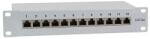 LogiLink Cat. 6A Patch Panel 12-Port 10" , shielded, grey (NP0052)