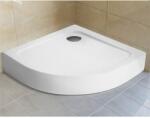 H2O Standard Nero A zuhanytálca íves 80x80x14 + szifon 12315 (12315)