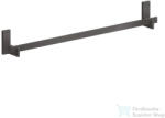 Hansgrohe AXOR UNIVERSAL RECTANGULAR 84 cm-es törölközőtartó, szálcsiszolt fekete króm 42683340 (42683340)