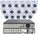  ZEXI 16 DOME kamerás 5MP 2, 8mm AHD RENDSZER