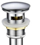 Viva Style Klikk - klakk leeresztő - KEREK - KRÓM - túlfolyós modókagylóhoz - 5/4" - Ø 67 mm (31QEB002M)