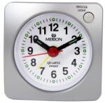Merion ébresztőóra, quartz, ezüst színű (3740-8)