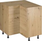 TEMPO KONDELA Sarok alsó szekrény, artisan tölgy, LANGEN D90N - kondela