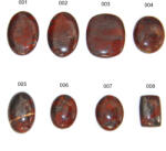  Pandantiv/Cabochon Jasp Rosu cu Gaura Mineral Natural 23-39 x 17-32 x 5-8 mm - 1 Buc