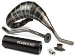  Stage6 R/T 80-90ccm CNC kipufogó (Derbi EBE / EBS - Piaggio D50B0 - fekete) - tomamotor - 188 415 Ft