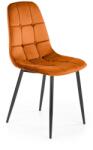 Halmar Scaun modern pentru living Aria, tapiterie catifea, cadru otel, inaltime 87 cm