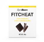 GymBeam Протеинов Шоколад Fitcheat 80 g черен шоколад с ванилия