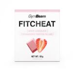 GymBeam Протеинов Шоколад Fitcheat 80 g бял шоколад с ягоди