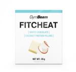 GymBeam Протеинов Шоколад Fitcheat 80 g бял шоколад с кокос