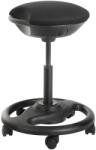SONGMICS Magas szék, Ergonomikus munkaszék széles üléssel, 10°-os dőlésszög 50 x 55-73 cm, fekete (OSC06BK)