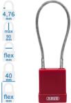 ABUS 76/40 CAB20 LOTO munkavédelmi kizáró kábeles lakat - Piros - 848643 (848643)