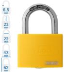 ABUS T65AL/40 lakat - Sárga (10050868-01)