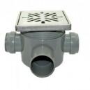 Gehler Sifon de pardoseala PP/INOX 304 Gehler, 3 intrari, 1 iesire, 115 x 115 mm (041597-601 4229)