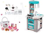 Smoby Set bucătărie Tefal French Touch Smoby electronică cu efecte sonore și set mic dejun Hello Kitty în geantă (SM311023-2) Bucatarie copii