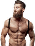 Fetish Submissive Attitude FETISH - férfi ökológiai bőr hátkötöző harness