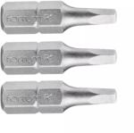 Fortum behajtóhegy négyszög, 3 db, S2 acél; SQ 1×25mm, bliszteren (4741601) - gudebolt
