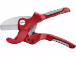 Fortum műanyagcső vágóolló, max. : 42mm, (PVC, PP, PE, PEX, PB, PVDF csövekhez), ALU test, SK5 acél penge (4775010) - gudebolt