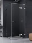 NEW TRENDY Eventa cabină de duș 90x80 cm dreptunghiular crom luciu/sticlă transparentă EXK-4505 (EXK4505)