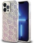 Hello Kitty Husa IML Gradient Electrop Crowded Kitty Head Case for iPhone 14 Pro - Pink - vexio