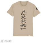 MTBIKER BIKE HISTORY póló, barna (2XL)
