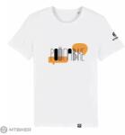 MTBIKER POĎ NA BIKE póló, fehér (M)