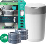 Tommee Tippee Coș igienic pentru scutece Tommee Tippee - Twist and Click, cu 4 casete (TT.0155)