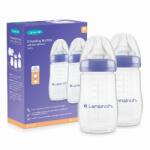Lansinoh Pachet Biberon cu tetina NaturalWave, flux mediu, +3 luni, 2*240 ml, Lansinoh