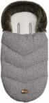 KikkaBoo Sac pentru cărucior KikkaBoo - Luxury Fur, Dots Grey (31108040094)