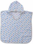 XKKO Poncho din muselina de bambus Xkko - Cross Baby Blue, 1-2 ani (8594161571483)