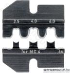 KNIPEX Krimpelő szerszám betét MC4 (Multi-Contact) szolárkábel csatlakozókhoz 2, 5-6, 0mm2 (97 49 66) (974966)