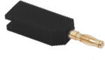 Thunder Germany BN-103 Banán dugó, műanyag, aranyozott csatlakozás - FEKETE - mkaudio