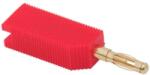 Thunder Germany BN-104 Banán dugó, műanyag, aranyozott csatlakozás - PIROS - mkaudio
