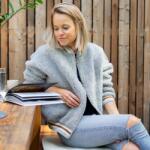 Vlnka Gyapjú bomber dzseki szürke ruházat méretei L/XL