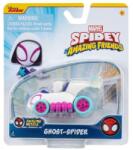 Jazwares Masinuta Spidey si prietenii - Ghost Spider, Metal, Multicolor, 7, 5 cm (0191726495222) Figurina