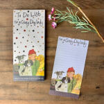 ALEX CLARK ART To Do jegyzettömb Alex Clark, 100db mintás oldal, 22, 5x10 cm, hátoldalán mágnes, crazy dog lady (MNP28) - papir-bolt